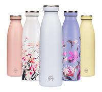 B2DO for GH Bouteille d'eau Isotherme 500ml Brume Bleue | Gourde métallique réutilisable en acier inoxydable à double paroi sous vide | Gourde INOX isotherme de sport | Bouteille isotherme sans BPA