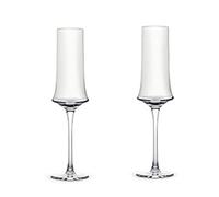 B3F7M4R9J2 Drinkglas Lot de 2 flûtes à champagne sur pied haut, capacité 150 ml, verre en cristal for couples, rendez-vous, Noël
