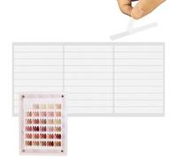 baabeash Ruban de presse sur les ongles | Ruban adhésif transparent amovible double face gel pour montage | Fournitures de salon amovibles pour vernis et design - Salon pour murs maison
