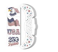 baabeash Taches de Rousseur du 4 Juillet | Lot De 11 Autocollants Visage Scintillants Patriotiques - Maquillage Pailleté Rouge Blanc Bleu - pour Célébrations du Jour de l'Indépendance Fêtes Défilés