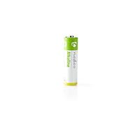 Nedis BAAKLR64BL : Lot de 4 Piles Alcalines AA 1.5V Usage Unique, Dimensions 14mm x 51mm, Poids 93g, Packaging Blister