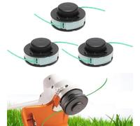BAAQII Lot de 3 bobines de fil de rechange pour débroussailleuse Stihl Autocut 2-2 FSA 56 4008 710 4302 Weed Whacker Line