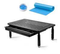 Baazvin Table de nivellement en résine époxy, 3 réglages de hauteur réglables, niveau à bulle magnétique, 37 x 23 cm, station de versement en résine pour moules, sous-verres, plateaux, projets