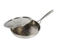Babish Poêle en Acier Inoxydable à Trois Couches de Qualité Professionnelle avec Couvercle en Inox, 30,5 cm