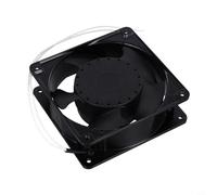 babominimer Ventilateur axial haute température pour cheminée cassette insert ou poêle à bois, 120 x 120 x 38 mm, pales métalliques, fonctionnement silencieux, circulation d'air chaud efficace, Compa