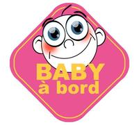 Baby À Bord Fille - 15cm - Sticker/Autocollant