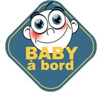 Baby À Bord Garçon (10x10cm) - Sticker/Autocollant
