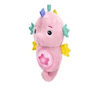 BABY EINSTEIN Veilleuse bébé, Doudou hippocampe rose, réponds au pleurs de bébé, musicale, lumineuse, bruits blanc, attache tétine