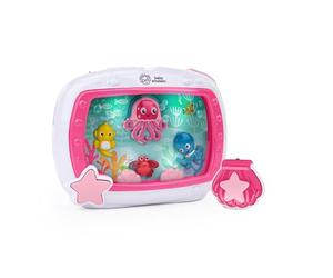 Baby Einstein Sea Dreams Soother, Veilleuse Bébé Musicale et Lumineuse avec Bruit Blanc - Aquarium Veilleuse Enfant Apaisante, 25+ Minutes Lumières Douces, Sons Océan, Télécommande, 0+ Mois, Rose