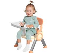 Baby Feeding Chair, Non-Slip Baby Eating, Lightweight Game Stool, Multifunctional Compact Floor Seat With Music, Portable, Adjustable, Easy-to-Clean, for Studying, Playing, Dining
