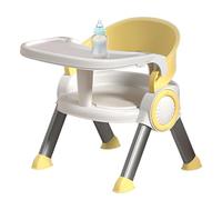 Baby Feeding Chair, Non-Slip Dining Chair with Tray, Multifunctional Kids Study Seat with Music for Camping, Lawn, Beach, and Travel, 15.16x13.39x12.99 Inches