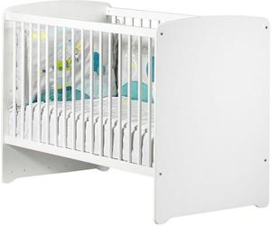 BABY PREIS Lit bébé 120x60 - 3 positions - Blanc - New Basic
