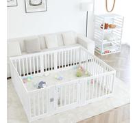 Baby Speelbox - Centre de sécurité - Jeux et apprentissage - Conception anti-pincement - 150 x 180 cm - Blanc