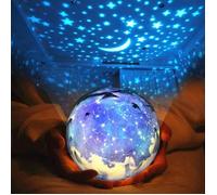Baby Star Projector Night Light, Étoiles Sky Night Projection Rotation à 360 degrés 3 Modes Projecteur Sky Lamp Cadeaux Idéa