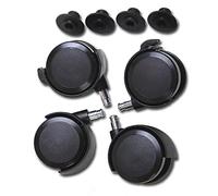 babybay Jeu de roulettes parquet / rouleaux adapté à tous les modèles babybay I du lit d'appoint au berceau, noir