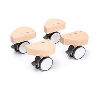 babybay Jeu de roulettes spéciales avec protection contre les chocs compatible avec tous les modèles, naturel non traité