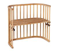 babybay Original lit cododo en bois de hêtre massif / compact et modulable / hauteur du lit réglable en continu / lit bébé évolutif (cœur de hêtre huilé) / Sans matelas