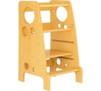 Babylike Tour d’apprentissage Montessori Premium pour enfant | Tour d’observation réglable dès 1 an | Aide de cuisine stable et sûre