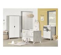 Babyprice - Scandi Gris - Commode 2 Portes Et 1 Niche - Baby Price Gris
