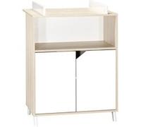 Babyprice - SCANDI NATUREL - Commode 2 Portes et 1 Niche Neutre G