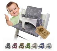Babys-Dreams - Ensemble coussin d'assise en 2 parties pour chaise haute Stokke Tripp Trapp - Coussin de rechange