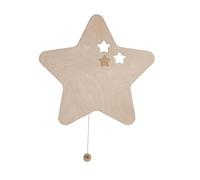 Baby's Only - Applique murale étoile Wonder - Marron - 26x27 cm