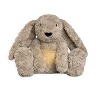 Baby's Only - Bibi le lapin en peluche avec entraîneur de sommeil - Peluche musicale avec veilleuse - Bruit blanc bebe - Veilleuse bébé musicale et lumineuse - Doudou bébé - Taupe