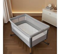 Babysom - Matelas Cododo Bébé 52x89 cm - Housse en Viscose de Bamboo - Spécial Lits Cododo - sans Traitement Chimique - Déhoussable et Lavable - Certifié Oekotex - Assemblé en France