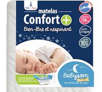 Babysom - Matelas Bébé Confort + 70x140x14cm - Déhoussable