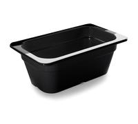 Bac 1/4 en mélamine Lacor GN Noir 2,50 L