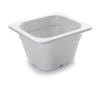 Bac 1/6 en mélamine Lacor GN Blanc 1,10 L