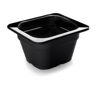 Bac 1/6 en mélamine Lacor GN Noir 1,60 L