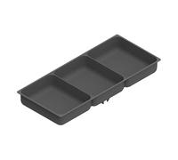 Bac à accessoires pour porte pantalon coulissant - Décor : Anthracite - Hauteur : 36 mm - Largeur : 107 mm - Longueur : 243 mm - Matériau : ABS - MENAGE&CONFORT