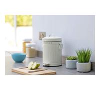 Kitchen Craft - Mini Poubelle à Compost avec Pédale, Filtre Anti-Odorant, 3 L