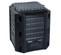 Bac à compost plastique - Noir - 380 L