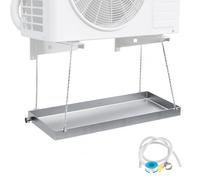 Bac à Condensats Climatiseur Inox 304, Plateau Universel | Collecteur Condensats Anti-Fuite Unité Extérieure, Soudure Laser Sans Couture(40x60x5cm/16x24x2in)