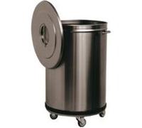 BAC A DECHETS INOX ROULANT 90 LITRES - - Inox90 inox G