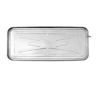 Bac à Eau pour unité de climatiseur, bac de vidange AC en Acier Inoxydable avec Tuyau Fil de Fer, bac d'égouttement de condensat idéal pour l'intérieur l'extérieur(94 * 42cm)