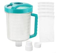 Bac à feuilles en ligne pour Hayward W560 pour pentair R211084 pour Zodiac W26705 - Piège à débris transparent avec grand panier pour systèmes de nettoyage de piscine 24 x 16 cm (B)