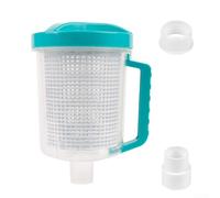 Bac à feuilles en ligne pour nettoyeur de piscine compatible avec Hayward W560 W530 Zodiac W26705 pour pentair R211084 Piège à débris transparent Grand panier Filtre en PVC de rechange 24 x 15 cm (A)