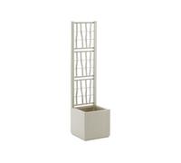 Bac a fleur - ETHICA - Craie - Carré avec treillis - 38 L -