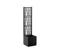 Bac a fleur - ETHICA - Graphite - Carré avec treillis - 38 L -