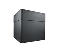 Bac a fleurs - CAREL - Plastique - Gris Anthracite - Carré - 39x39xH39cm - 26L - Avec roulettes - EDA