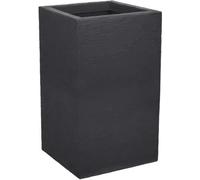 Bac à Fleurs Carré Haut, 30 cm, EDA Graphit Up, 36 L, 29,5 x 29,5 x H49,5 cm, Gris Anthracite