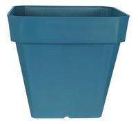 Bac à fleurs carré RIVIERA SOLEILLA - Plastique - 40x40 cm - Bleu