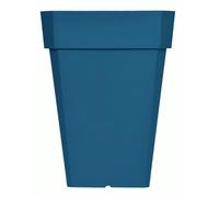 Bac à Fleurs Carré Riviera Soleilla, Plastique, 53x39x39 cm, Bleu, 49 Litres