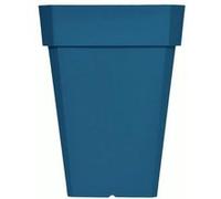 Bac a fleurs carré RIVIERA SOLEILLA - Plastique - Hauteur 53 cm - Bleu Bleu G