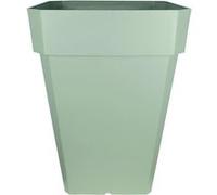 Bac à fleurs carré - RIVIERA - SOLEILLA - Plastique - H53x39x39 cm - Vert argile