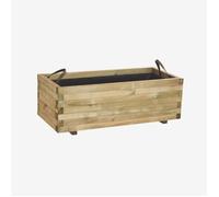 Bac à fleurs en bois 110 x 50 x 38 cm Baroque