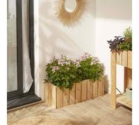Forest Style Bac à Fleurs en Bois 40L - Acanta - 28 x 79 x 28 cm - Cerland